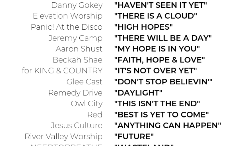 23 Songs to Give You Hope
