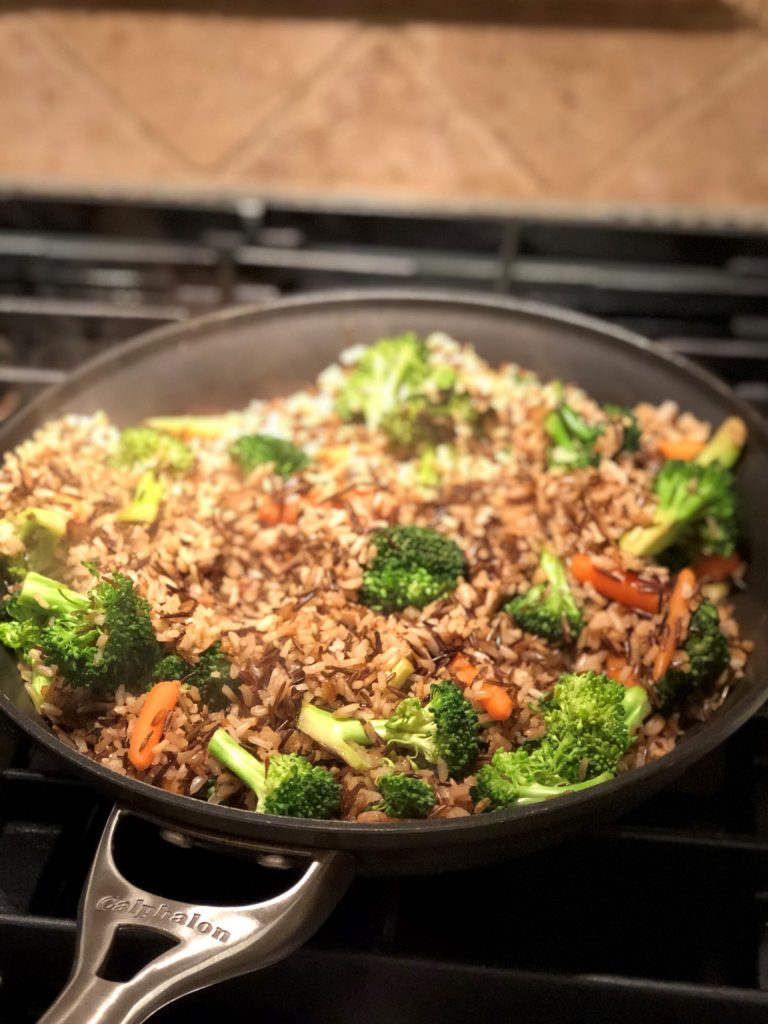 Fried rice with broccoli and carrots - A Sample Daniel Fast Meal Plan | Millennials with Meaning