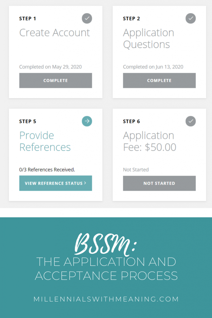 BSSM: The Application and Acceptance Process | Millennials with Meaning